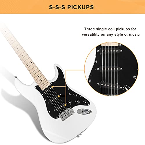 GLARRY Full Size Electric Guitar with 20W Amp and Accessories Pack (Blue) C3431