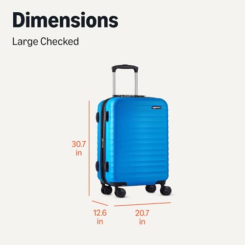 Amazon Basics 21" Hardside Carry-On Luggage with Wheels, Expandable, Black L489