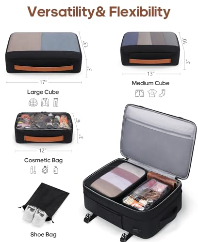 Luggage Sets 3 Piece, Carry On 20 Inch Hardside Suitcase with Spinner Wheels and TSA Lock J67858