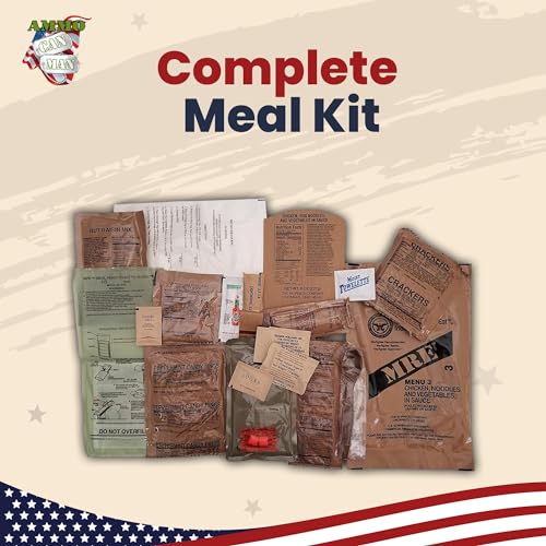 U.S. Military MRE Meals Ready to Eat (12 Packs) with Flameless Heaters G1083