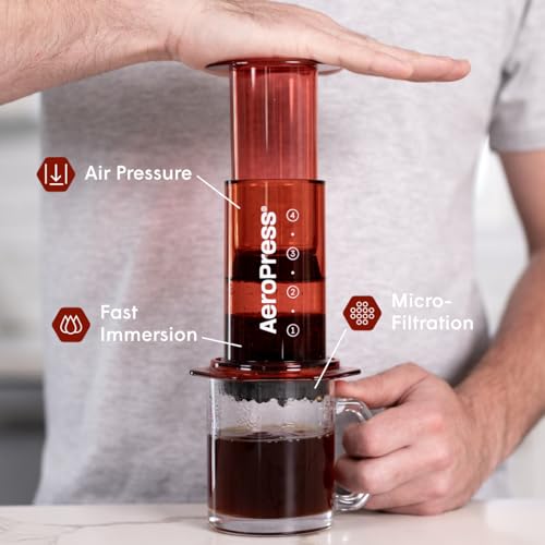 AeroPress Original Coffee Press – 3-in-1 Portable Coffee Maker for Travel S81656