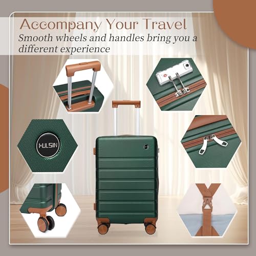 Hardside Carry-on Luggage 20 Inch with Spinner Wheels and TSA Lock J743