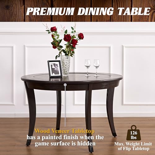 Barrington Folding Poker Table with Padded Rail and Felt Playing Surface D15193