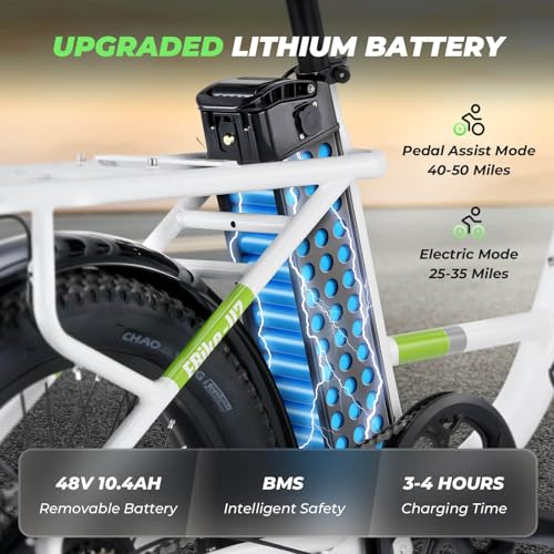 isinwheel U1 Folding Electric Bike, 500W Motor, 20 mph, Black O499