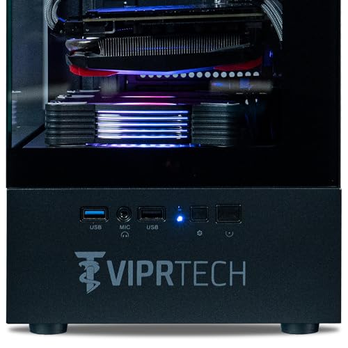 ViprTech Stryker 4.0 Liquid-Cooled Gaming PC, AMD Ryzen 7, RTX 4060, 32GB RAM, 1TB SSD, White N414