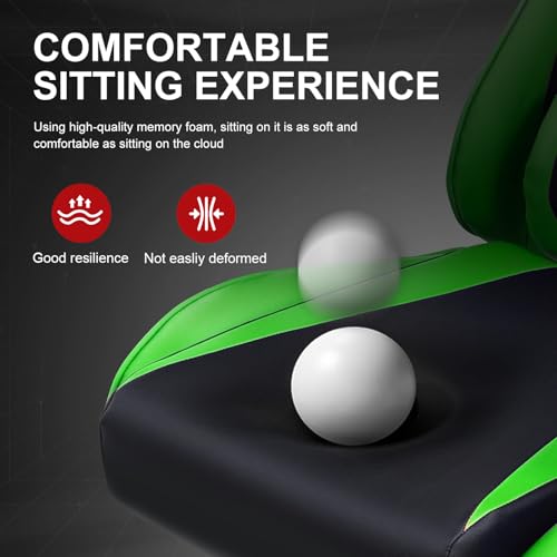 GTRACING Gaming Chair with Footrest, Blue R841