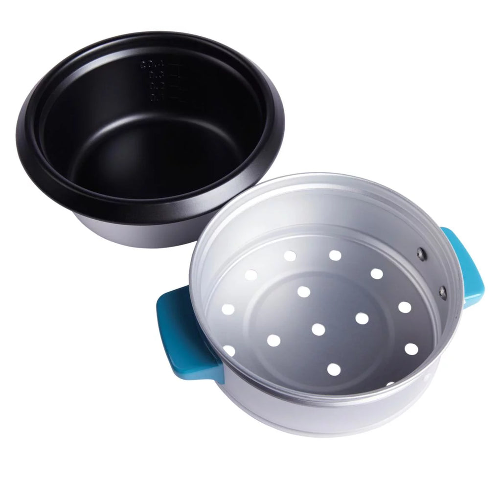 Kitchen HQ 2-Cup Multi-Cooker and Steamer Set with Spoon H1219