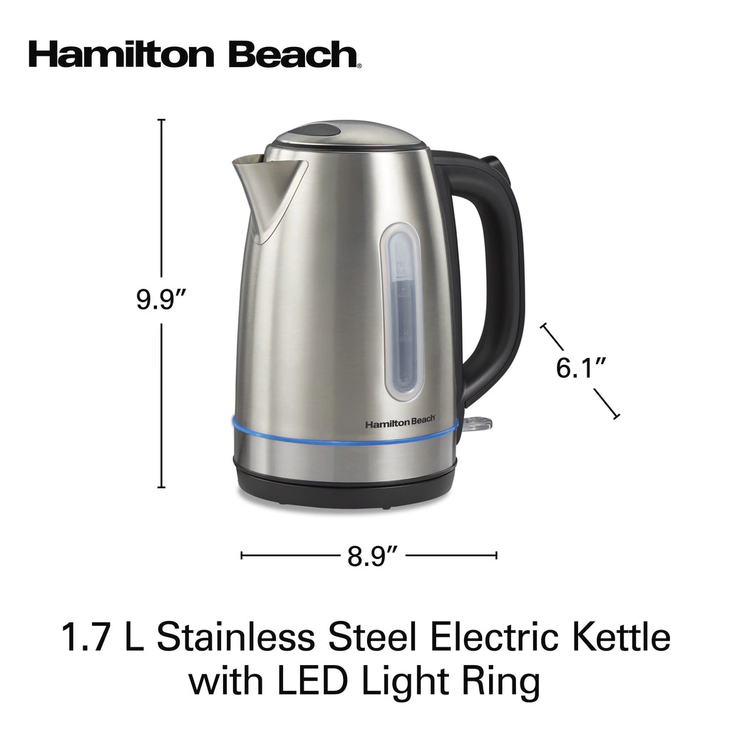 Hamilton Beach Stainless Steel Electric Kettle 1.7 Liter 41037 Z3179
