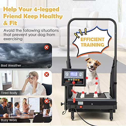 Goplus Dog Treadmill Pet Running Machine for Small/Medium Dogs Indoor Exercise with Remote Control N151