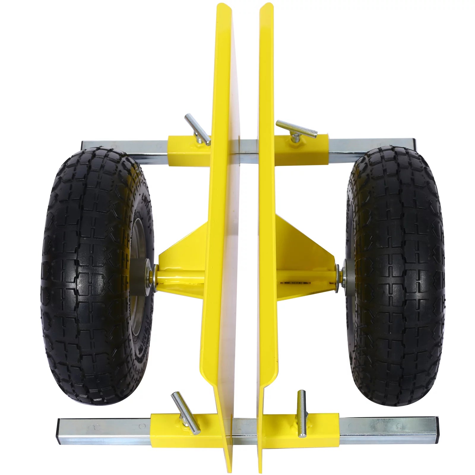 Heavy Duty Panel Dolly with 10" Pneumatic Wheels, 600LBS Capacity, Yellow Q704452