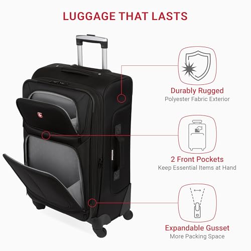SwissGear Sion Softside Expandable Roller Luggage 3 Piece Set N784870