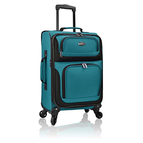 U.S. Traveler Rio Expandable Carry-on Luggage, Orange R95197