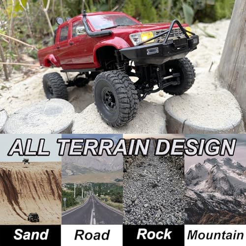 WPL C64-1 RC Crawler 1/16 Scale 4x4 Pickup Truck RTR H5078