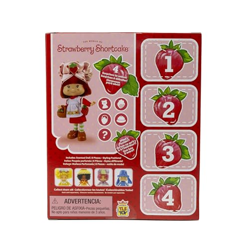 Strawberry Shortcake Classic 5.5-inch Poseable Scented Fashion Doll with 4 Accessories K41828