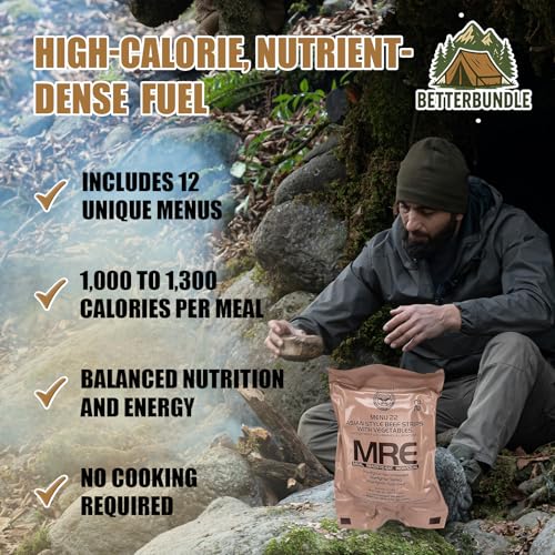 U.S. MRE Meals Ready to Eat Variety Pack of 24 with Flameless Heater A66246