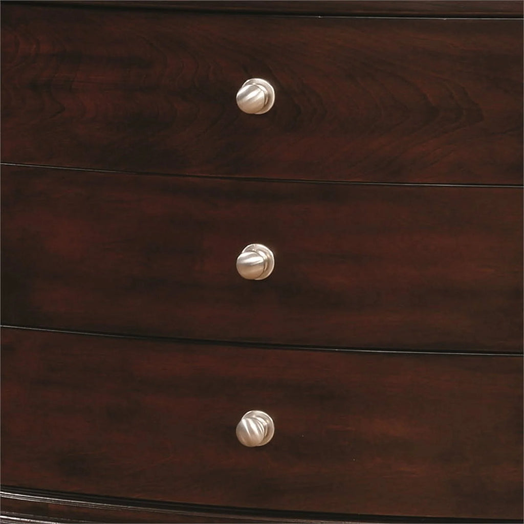 Furniture of America Monaco Wood 3-Drawer Nightstand Brown Cherry C5158