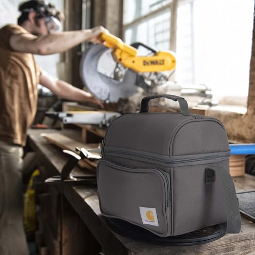 Carhartt Insulated 12 Can Two Compartment Lunch Cooler Bag, Black S79886