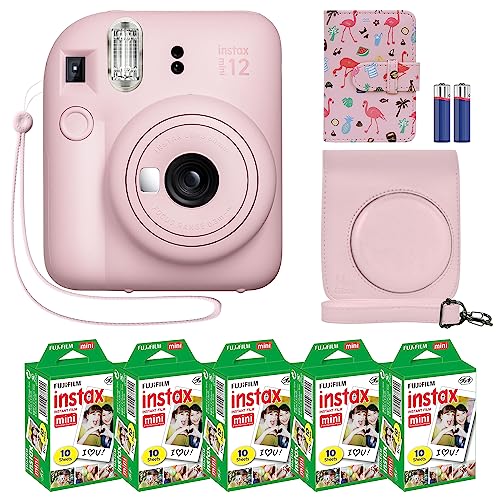 Fujifilm Instax Mini 12 Instant Camera Bundle with Accessories, Film & Case Q887