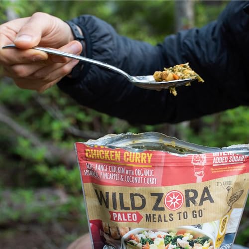 Wild Zora Paleo Freeze Dried Meals for Backpacking & Camping, Gluten Free, Variety 7-Pack C34212