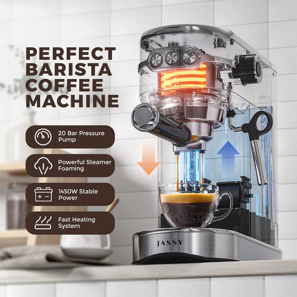 Espresso Coffee Maker 20 Bar with Milk Frother V403