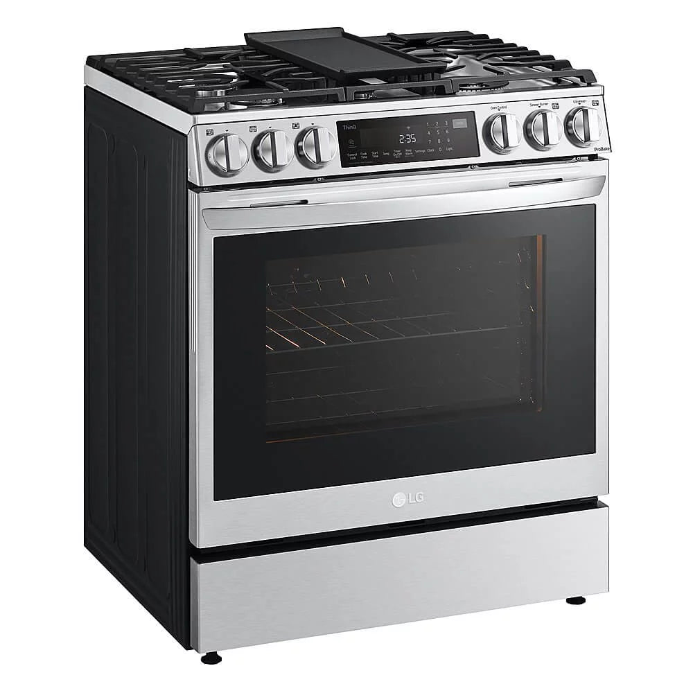 LG LSDL6336 30" Smart Dual Fuel Range, Stainless Steel E61526