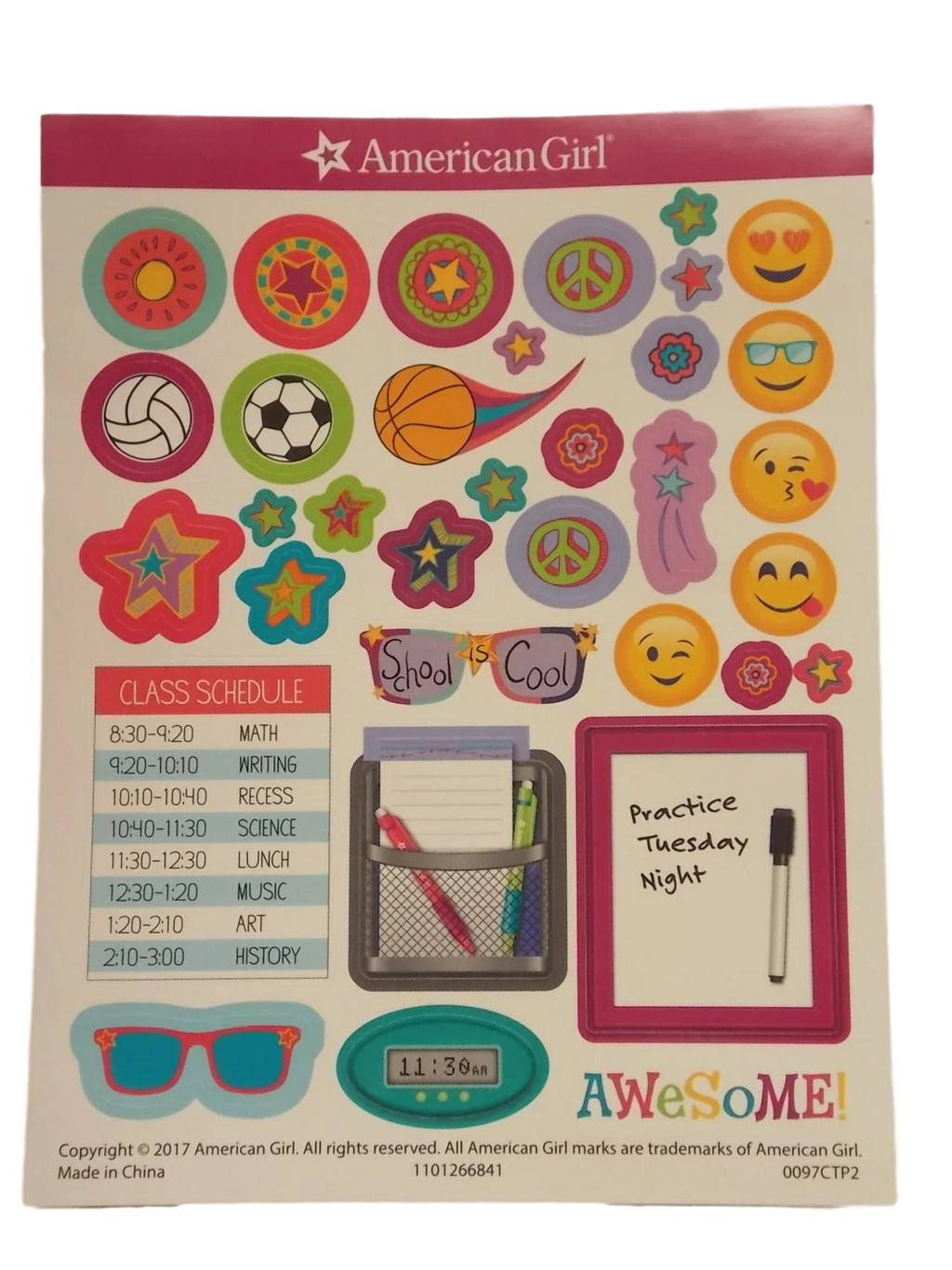 American Girl Doll School Locker Set for 18" Dolls C421607