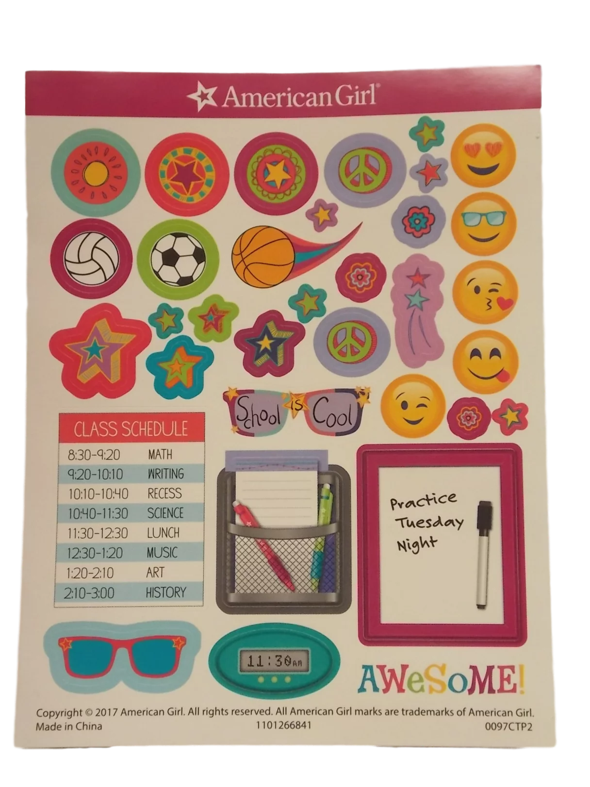 American Girl Doll School Locker Set for 18" Dolls C421607