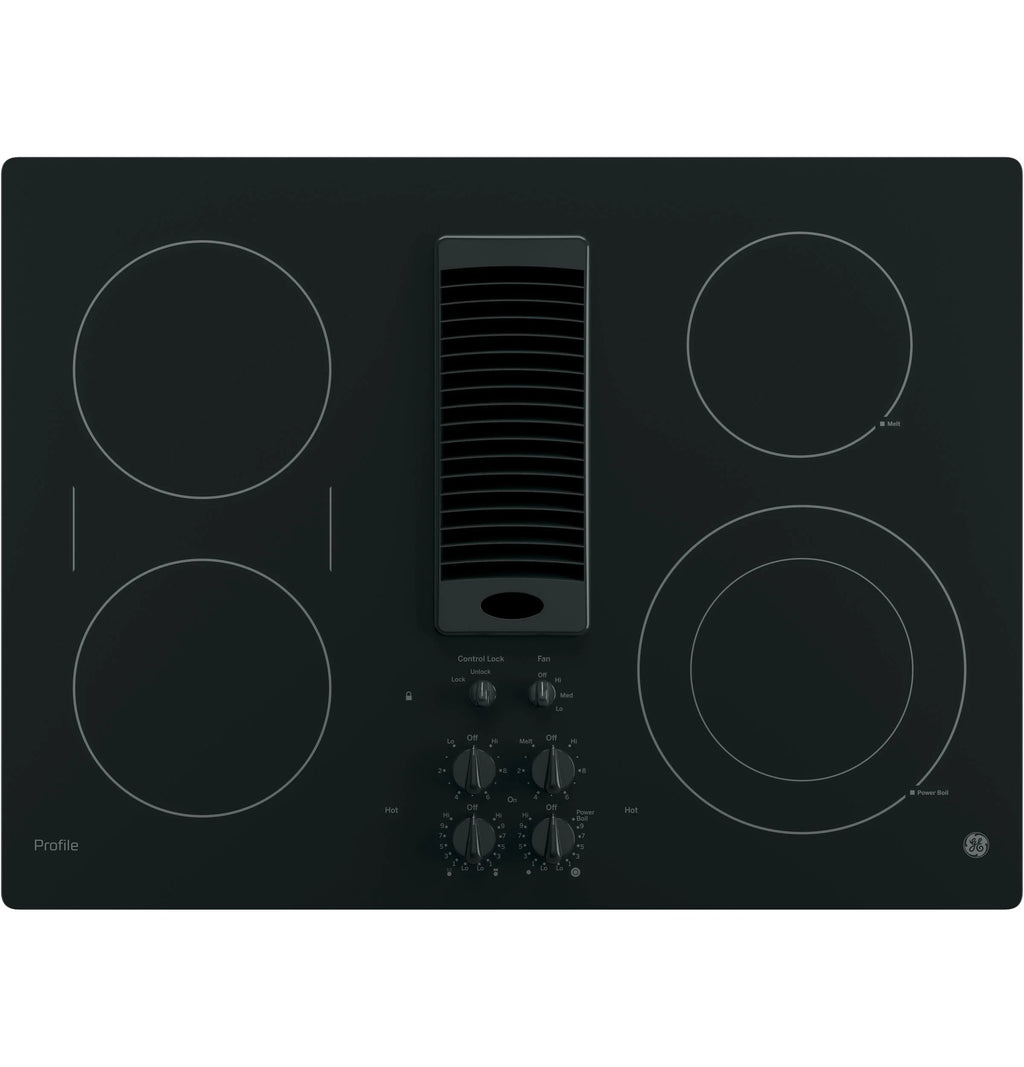 GE Appliances PP9830DJBB 30 Inch Electric Smoothtop Cooktop Black