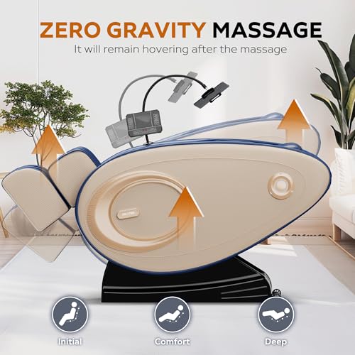 Full Body Massage Chair Recliner with Zero Gravity and Heating, Black F5616
