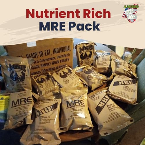 U.S. Military MRE Meals Ready to Eat (12 Packs) with Flameless Heaters G1083