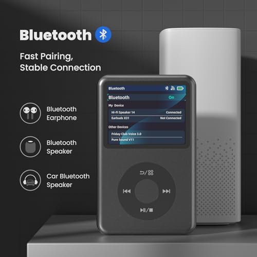 Innioasis Y1 128G Bluetooth MP3 Player Portable Black R3387