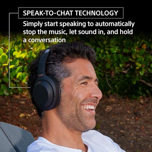 Sony WH-1000XM4 Wireless Noise Canceling Overhead Headphones with Mic, Black M386335