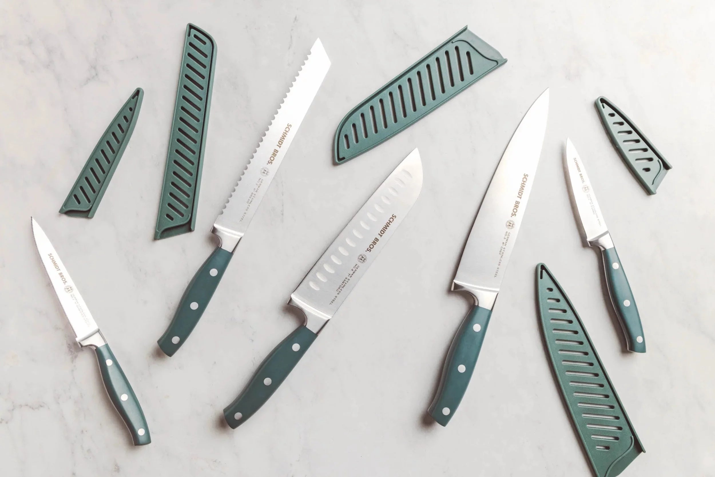 Schmidt Brothers™ Cutlery 10-Piece Knife Set with Sheaths I469
