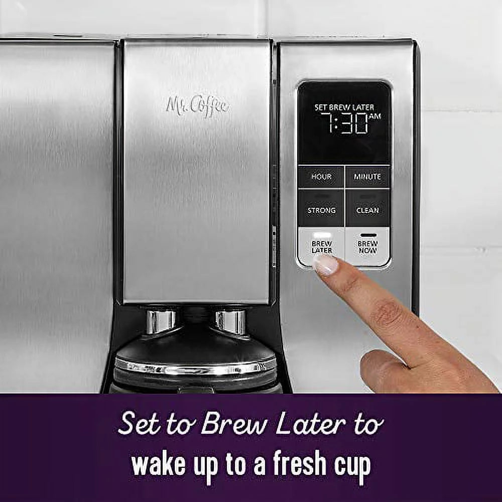 Mr. Coffee 10 Cup Thermal Programmable Coffeemaker, Stainless Steel H70464