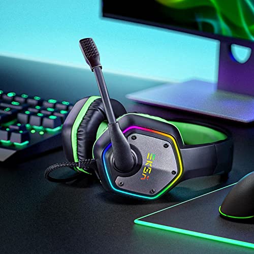 EKSA E1000 Gaming Headset with Noise Canceling Mic, 7.1 Surround Sound, Blue A702814