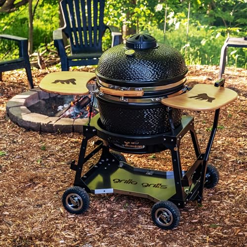 GRILLA Kong Ceramic Kamado Grill with Adjustable Vent, 600 sq in Cooking Area A38029