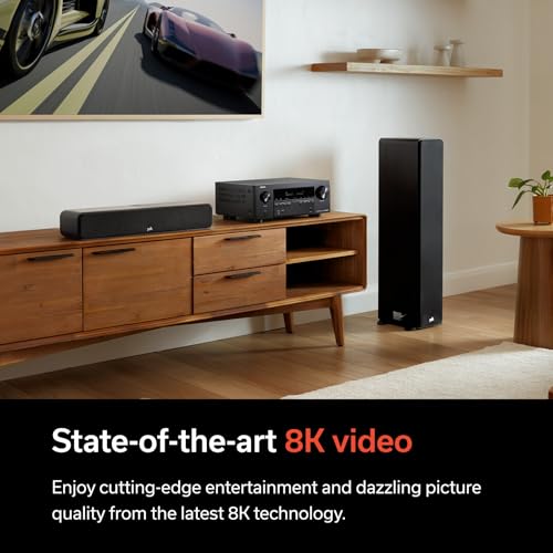 Denon AVR-S970H 8K Ultra HD 7.2 Channel AV Receiver, Black B496
