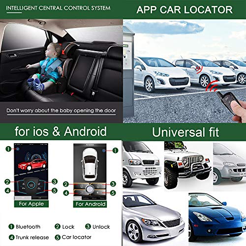 Universal Remote Starter Kit PKE Passive Keyless Entry Push Button Car Alarm System B38407