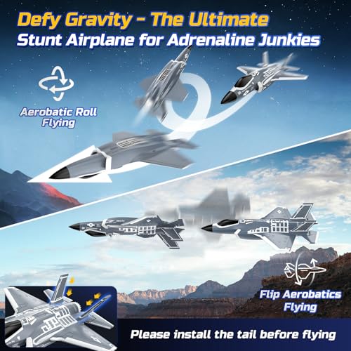 DEERC F35 4 Channel Brushless RC Plane EDF Fighter Jet for Adults A8717