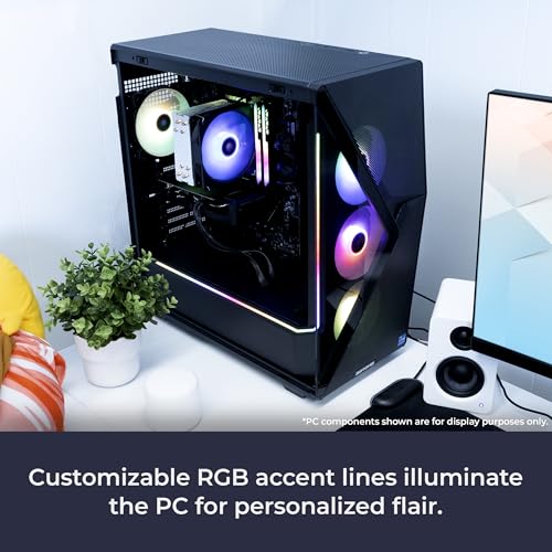 iBUYPOWER Slate MESH Gaming PC Desktop, Intel Core i7 14700F, RTX 5070 12GB, 32GB DDR5, 1TB SSD, Windows 11 R3502