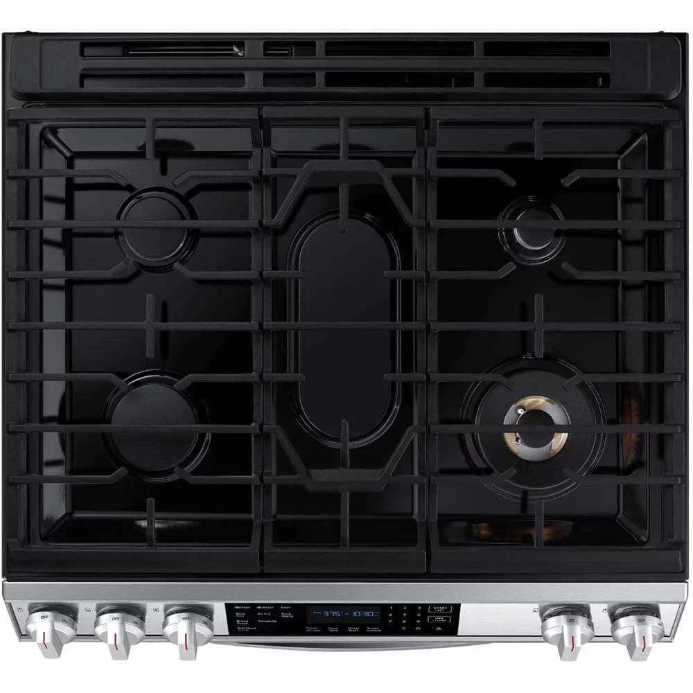 SAMSUNG NX60T8511SS Smart Slide-in Gas Range with Air Fry, Stainless Steel B76002
