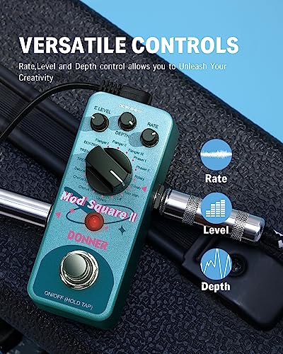 Donner Morpher Mini Distortion Guitar Pedal 3 Modes for Electric Guitar V47970