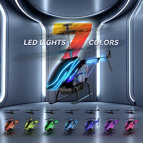 RC Helicopter for Kids with 30Mins Flight, 2 Batteries, LED Lights U8129