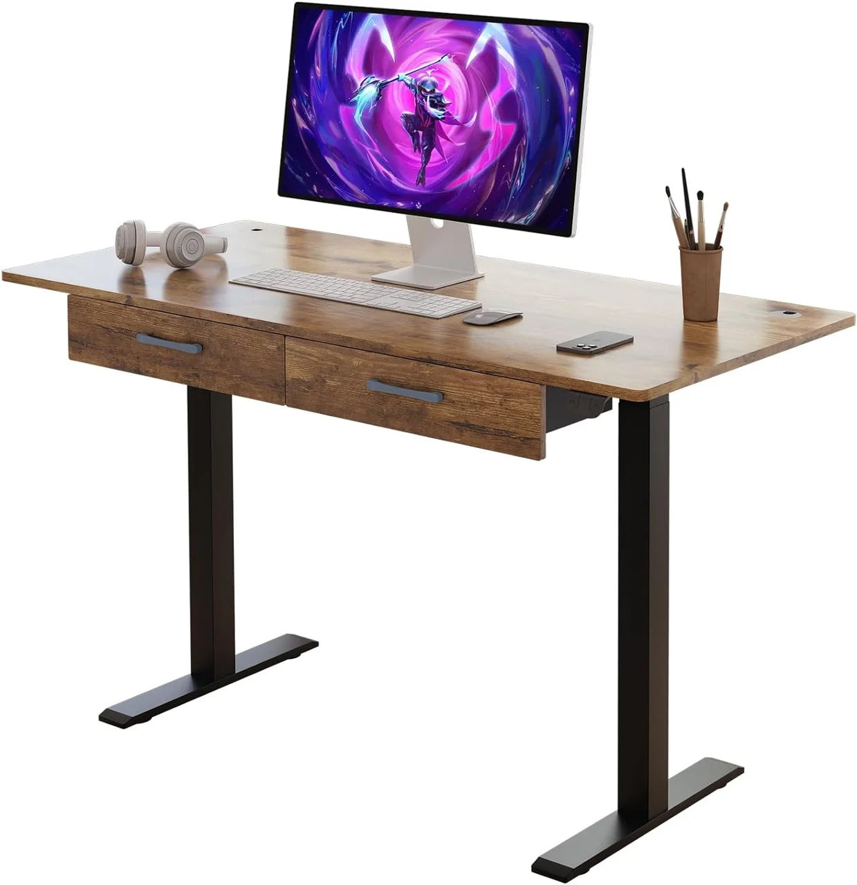 45" Electric Standing Desk with 2 Drawers X510546