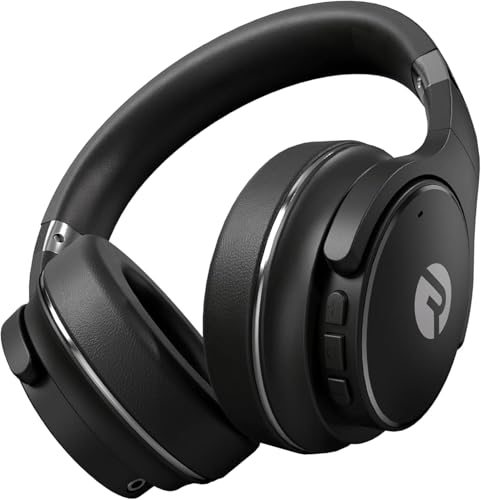 Raycon The Everyday Wireless Bluetooth Over Ear Headphones with Active Noise Cancelling, Black D622