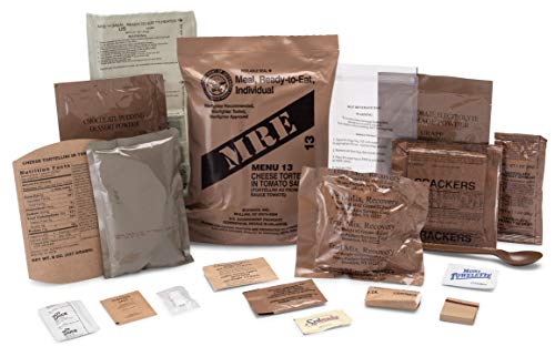 Sopakco 24ct US Military Surplus MRE Meals Ready to Eat 2021 A+B Case Bundle O94992