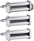 Excellent Pasta Maker Attachments Set for all KitchenAid Stand Mixer  including Pasta Sheet Roller  Spaghetti Cutter  Fettuccine Cutter by Nevku