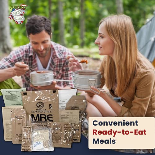 U.S. Military MRE Meals Ready to Eat (12 Packs) with Flameless Heaters G1083