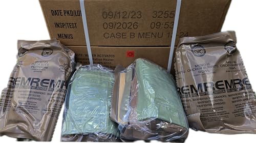 U.S. Military Issued MREs 4-Pack, 2026 Inspection Dated H41380