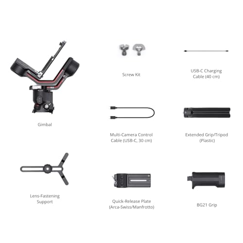 DJI RS 4 Mini Gimbal Stabilizer for Cameras, Auto Axis Locks, 2kg Payload Q46442